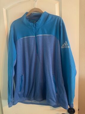 adidas Bright Blue Golf Performance Shirt